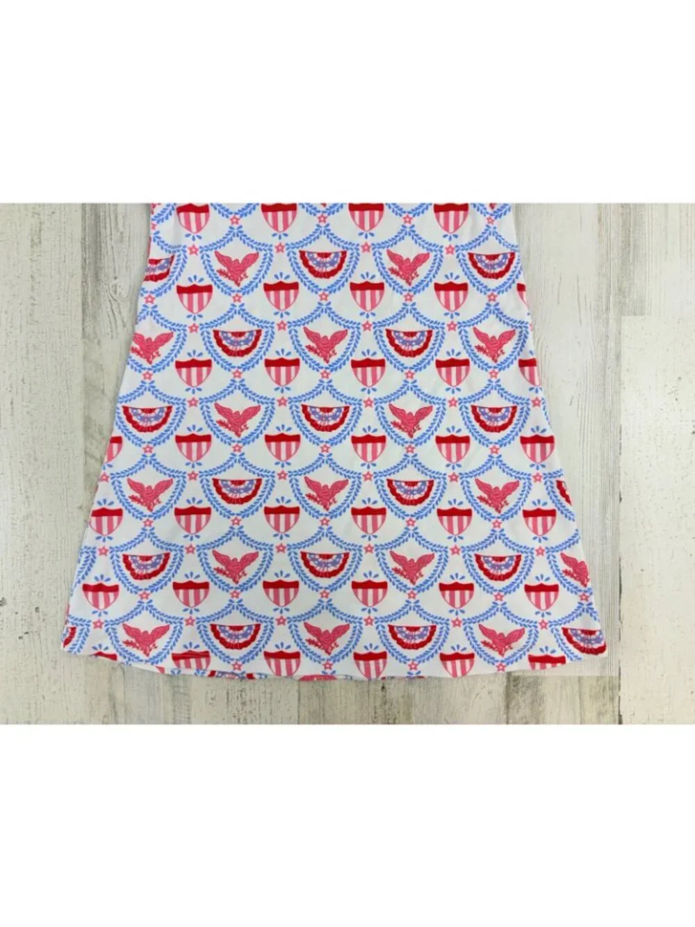 The Beaufort Bonnet Company Polly Play Dress American Swag Sz 8 Patriotic